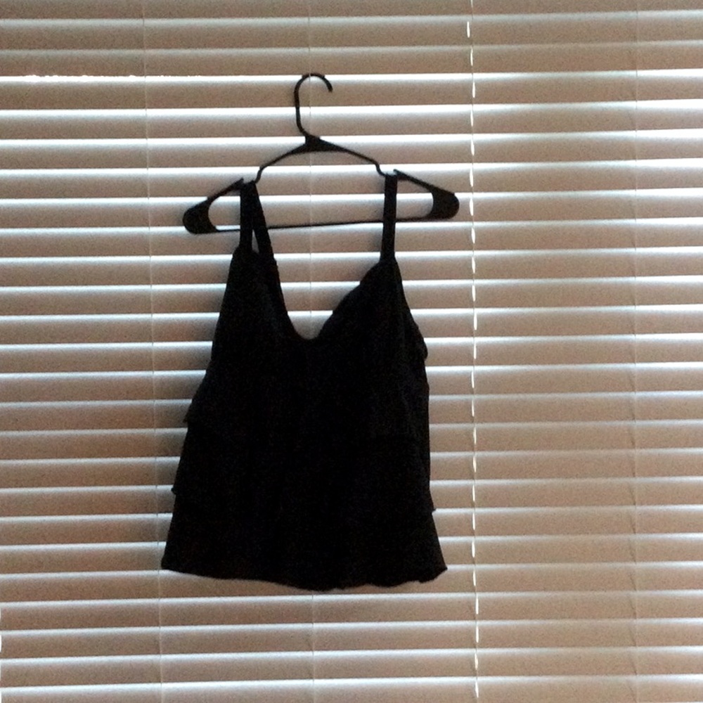 Ruffled swim tank separate
